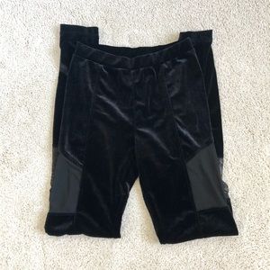 Velour leggings with mesh cut outs *FREE SHIPPING*